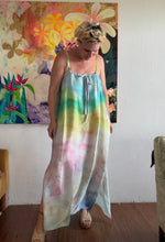 Load image into Gallery viewer, 26208 Hand-Dyed Deadstock Satin Cupro Maxi Dress — One of a Kind