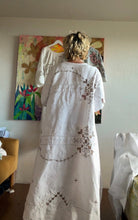 Load image into Gallery viewer, Antique Linen Cutwork Embroidered Dress — One of a Kind