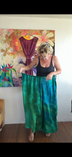 Load image into Gallery viewer, Hand-Dyed Cupro Wide-Leg Drawstring Pants