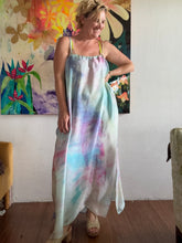 Load image into Gallery viewer, 26208 Hand-Dyed Deadstock Satin Cupro Maxi Dress — One of a Kind