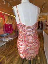 Load image into Gallery viewer, Hand-Dyed Vintage Button Mini Dress — One of a Kind
