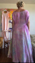 Load image into Gallery viewer, Hand-Dyed Deadstock Cupro Circle Tie Dress — Floor Length, One Size