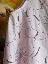Load image into Gallery viewer, 26123 Pink Cutwork Linen Dress — Vintage Tablecloth, Over-Dyed, One of a Kind
