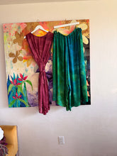 Load image into Gallery viewer, Hand-Dyed Cupro Wide-Leg Drawstring Pants