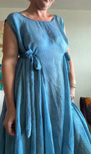 Load image into Gallery viewer, Circle Tie Dress in Hand-Dyed Blue