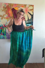 Load image into Gallery viewer, Hand-Dyed Cupro Wide-Leg Drawstring Pants