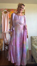 Load image into Gallery viewer, Hand-Dyed Deadstock Cupro Circle Tie Dress — Floor Length, One Size