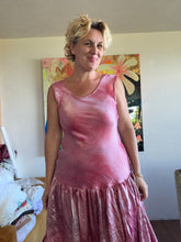 Load image into Gallery viewer, 26205 Hand-Dyed Lurex Rayon Drop Waist Dress — One of a Kind