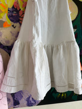 Load image into Gallery viewer, 26126 Handmade Vintage Linen Tablecloth Dress – Size S/M/L
