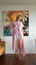 Load image into Gallery viewer, 26215 Hand-Dyed shimmer Wrap Dress in Rose Petal — One of a Kind