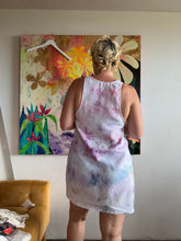 Load image into Gallery viewer, Ice-Dyed Linen/Rayon Tank Dress — One of a Kind