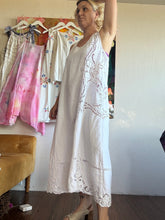 Load image into Gallery viewer, 26131 Antique Linen Cutwork Tank Dress