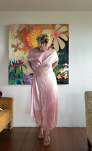Load image into Gallery viewer, 26215 Hand-Dyed shimmer Wrap Dress in Rose Petal — One of a Kind