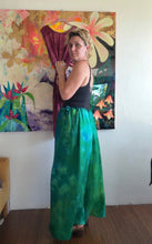 Load image into Gallery viewer, Hand-Dyed Cupro Wide-Leg Drawstring Pants