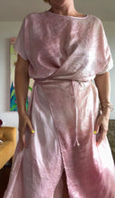 Load image into Gallery viewer, 26215 Hand-Dyed shimmer Wrap Dress in Rose Petal — One of a Kind