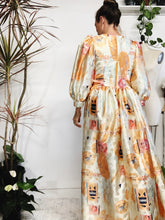 Load image into Gallery viewer, Long sleeve plunge neckline dress