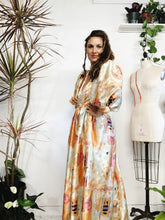 Load image into Gallery viewer, Long sleeve plunge neckline dress