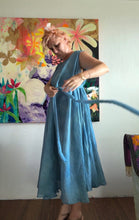 Load image into Gallery viewer, Circle Tie Dress in Hand-Dyed Blue