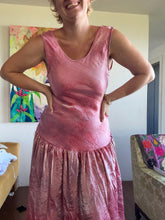 Load image into Gallery viewer, 26205 Hand-Dyed Lurex Rayon Drop Waist Dress — One of a Kind
