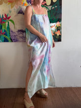 Load image into Gallery viewer, 26208 Hand-Dyed Deadstock Satin Cupro Maxi Dress — One of a Kind
