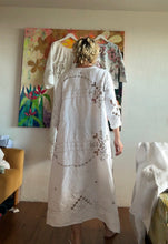Load image into Gallery viewer, Antique Linen Cutwork Embroidered Dress — One of a Kind