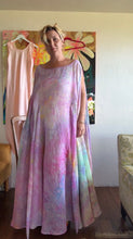 Load image into Gallery viewer, Hand-Dyed Deadstock Cupro Circle Tie Dress — Floor Length, One Size