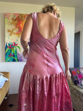 Load image into Gallery viewer, 26205 Hand-Dyed Lurex Rayon Drop Waist Dress — One of a Kind