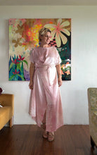 Load image into Gallery viewer, 26215 Hand-Dyed shimmer Wrap Dress in Rose Petal — One of a Kind