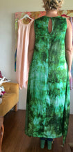 Load image into Gallery viewer, Emerald Forest Hand-Dyed Cupro Maxi Dress