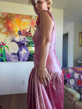 Load image into Gallery viewer, 26205 Hand-Dyed Lurex Rayon Drop Waist Dress — One of a Kind