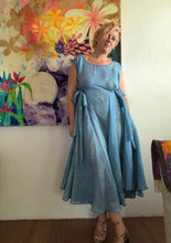 Load image into Gallery viewer, Circle Tie Dress in Hand-Dyed Blue
