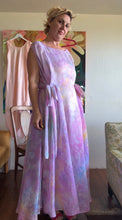 Load image into Gallery viewer, Hand-Dyed Deadstock Cupro Circle Tie Dress — Floor Length, One Size