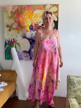 Load image into Gallery viewer, Hand-Dyed Silk Crepe de Chine Convertible Neck Dress