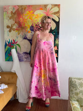 Load image into Gallery viewer, Hand-Dyed Silk Crepe de Chine Convertible Neck Dress