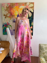 Load image into Gallery viewer, Hand-Dyed Silk Crepe de Chine Convertible Neck Dress