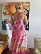 Load image into Gallery viewer, Hand-Dyed Silk Crepe de Chine Convertible Neck Dress