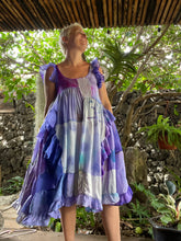 Load image into Gallery viewer, silk purple dress 25080
