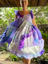 Load image into Gallery viewer, silk purple dress 25080