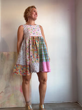 Load image into Gallery viewer, Tiered low back dress made from vintage cottons