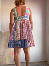 Load image into Gallery viewer, Tiered low back dress made from vintage cottons