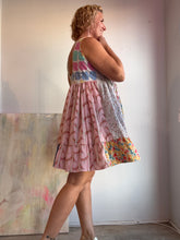 Load image into Gallery viewer, Tiered low back dress made from vintage cottons