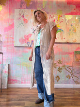 Load image into Gallery viewer, Crocheted duster with cap sleeve 250919