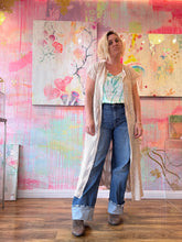 Load image into Gallery viewer, Crocheted duster with cap sleeve 250919