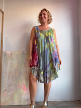 Load image into Gallery viewer, Tie dyed circle ruffle short dress