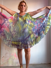 Load image into Gallery viewer, Tie dyed circle ruffle short dress