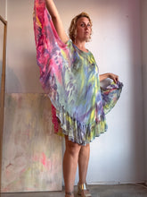 Load image into Gallery viewer, Tie dyed circle ruffle short dress