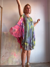 Load image into Gallery viewer, Tie dyed circle ruffle short dress