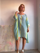 Load image into Gallery viewer, Silk linen hand dyed cover up