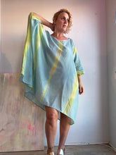 Load image into Gallery viewer, Silk linen hand dyed cover up