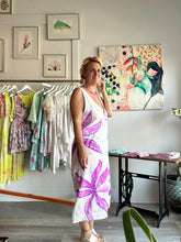 Load image into Gallery viewer, hand painted linen dress 25053